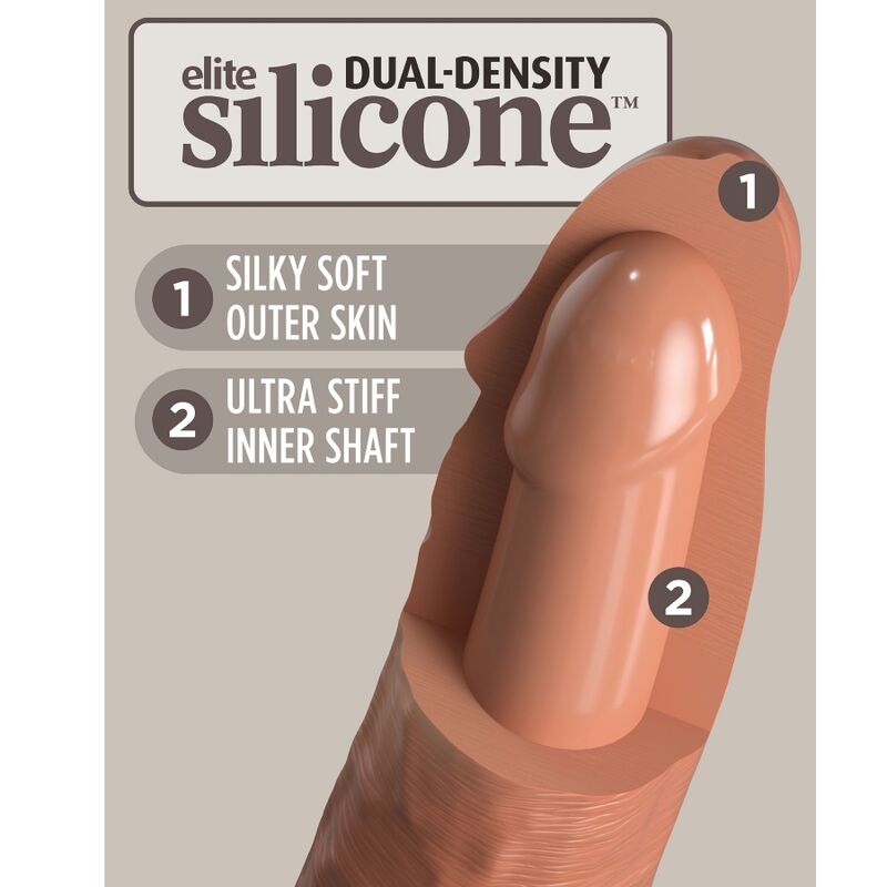 KING COCK - ELITE COMFY ADJUSTABLE HARNESS WITH DILDO 17.8 CM - 2