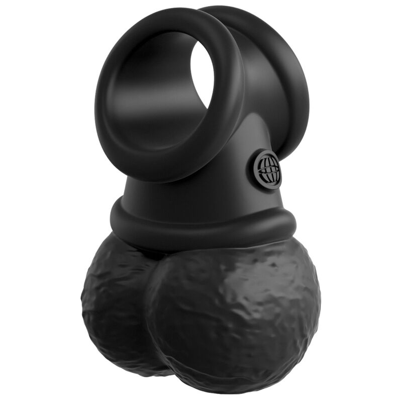 KING COCK - ELITE DELUXE ADJUSTABLE HARNESS KIT RING WITH TESTICLES & DILDO 20.3 CM - 6