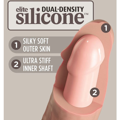 KING COCK - ELITE DELUXE ADJUSTABLE HARNESS KIT RING WITH TESTICLES & DILDO 20.3 CM - 8