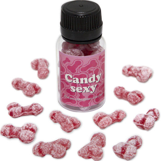 DIABLO PICANTE - CANDY SEXY JAR OF 12 STRAWBERRY-CHERRY FLAVOR GUMMIES - 1