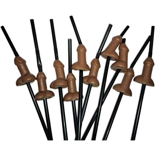 DIABLO PICANTE - BAG OF 10 NATURAL BIG PENIS STRAWS - 1