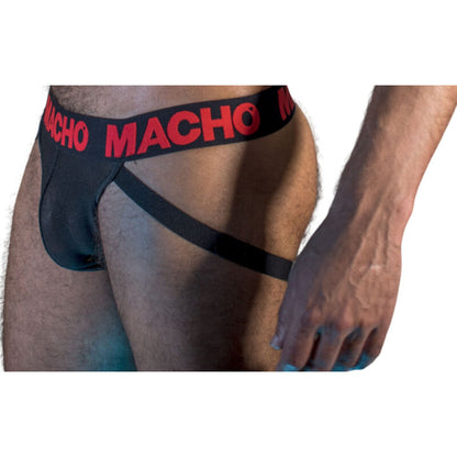 MACHO - MX26X2 JOCK BLACK/RED XL - S - 2