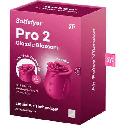 SATISFYER - AIR PULSE PRO 2 CLASSIC BLOSSOM VIBRATOR - 7
