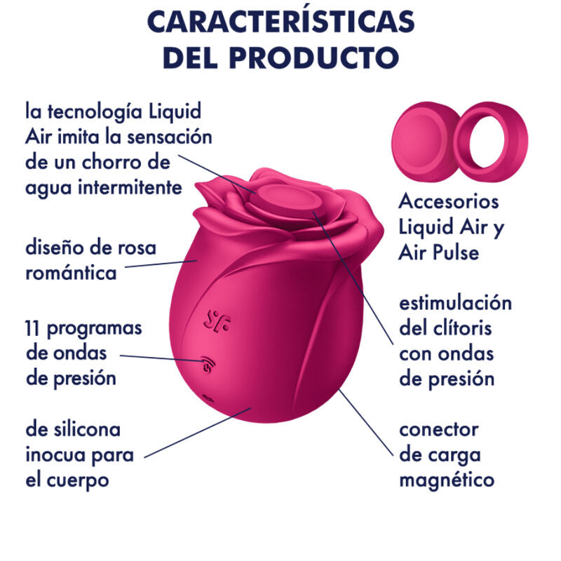 SATISFYER - AIR PULSE PRO 2 CLASSIC BLOSSOM VIBRATOR - 6