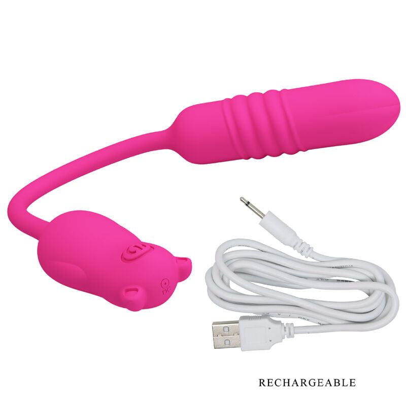 PRETTY LOVE - NOBIKUMA SILICONE VIBRATING PROJECTOR PINK