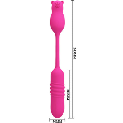 PRETTY LOVE - NOBIKUMA SILICONE VIBRATING PROJECTOR PINK