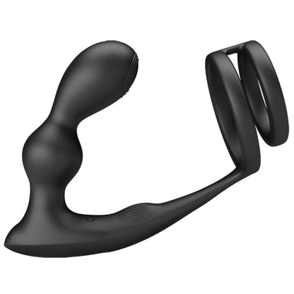 PRETTY LOVE - MARSHALL PENIS RING WITH VIBRATORY ANAL PLUG WITH REMOTE CONTROL - 2