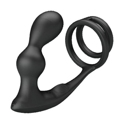 PRETTY LOVE - MARSHALL PENIS RING WITH VIBRATORY ANAL PLUG WITH REMOTE CONTROL - 4