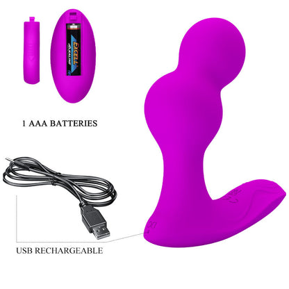 PRETTY LOVE - TERRANCE ANAL VIBRATOR MASSAGER WITH REMOTE CONTROL - 7
