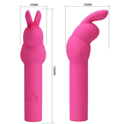 PRETTY LOVE - GERARDO FUSCHIA RABBIT SILICONE VIBRATOR - 7