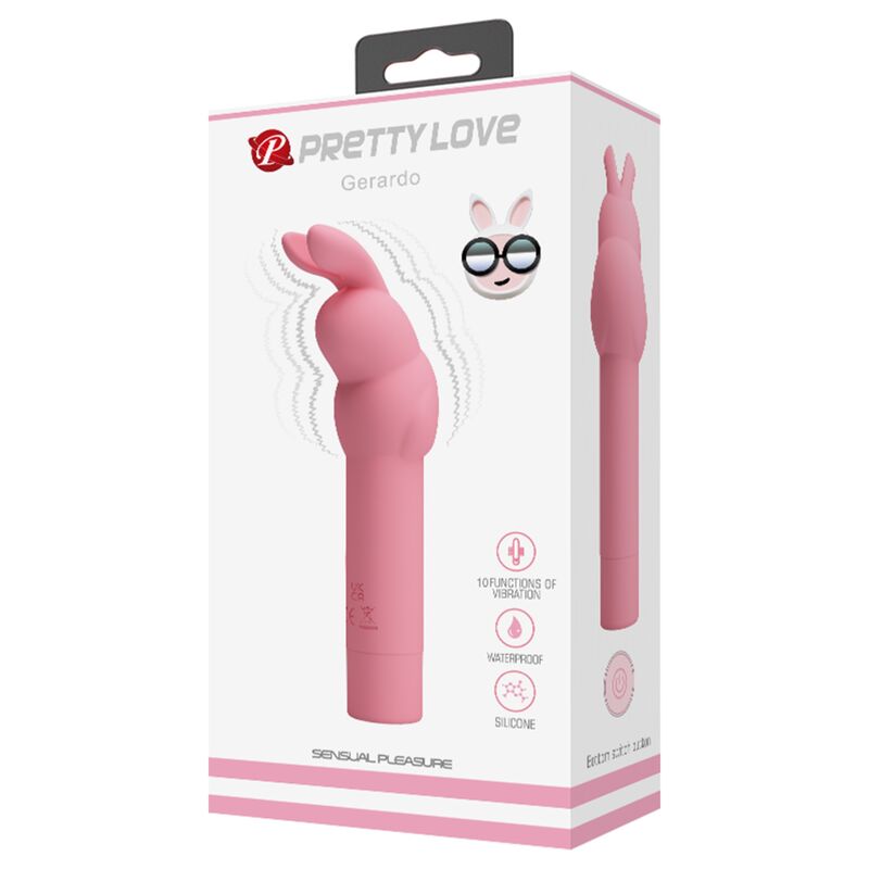 PRETTY LOVE - GERARDO PINK RABBIT SILICONE VIBRATOR - 2