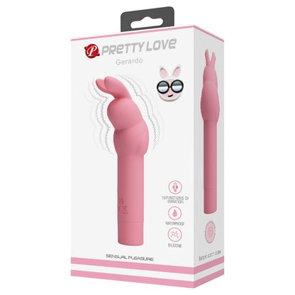 PRETTY LOVE - GERARDO PINK RABBIT SILICONE VIBRATOR - 2