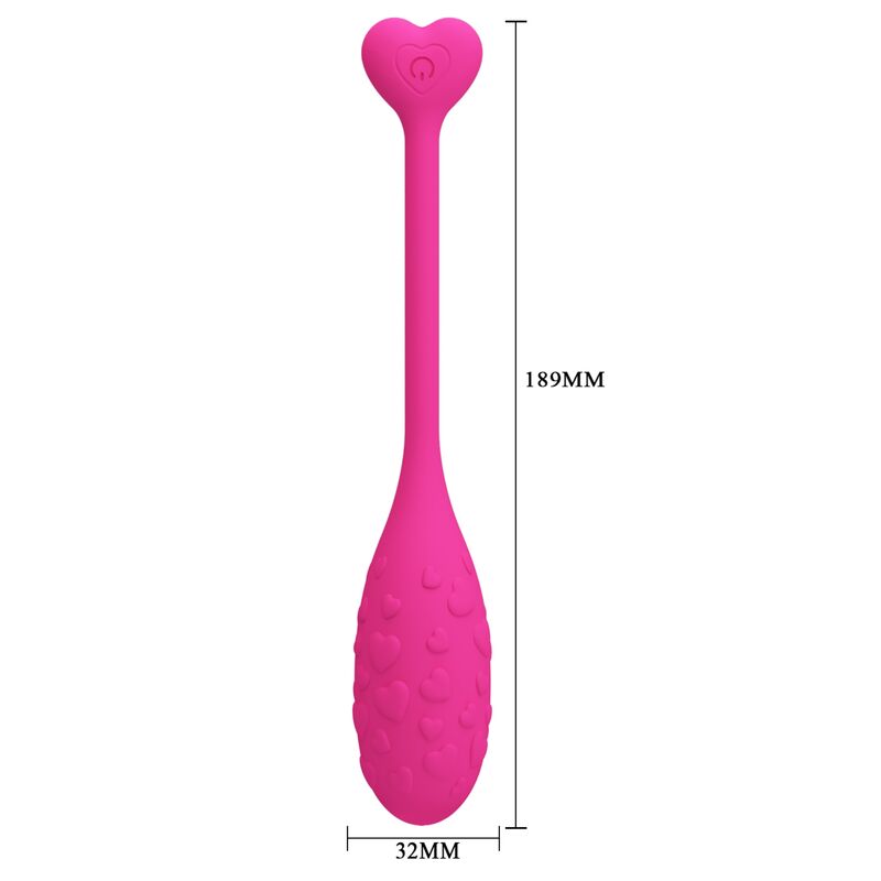 PRETTY LOVE - APP CONTROLLED PINK FISHER VIBRATING EGG - 4