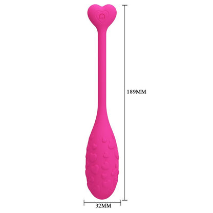 PRETTY LOVE - APP CONTROLLED PINK FISHER VIBRATING EGG - 4