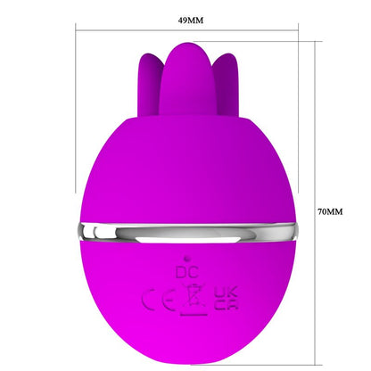 PRETTY LOVE - GEMINI BALL PURPLE ROUND SILICONE VIBRATOR - 7