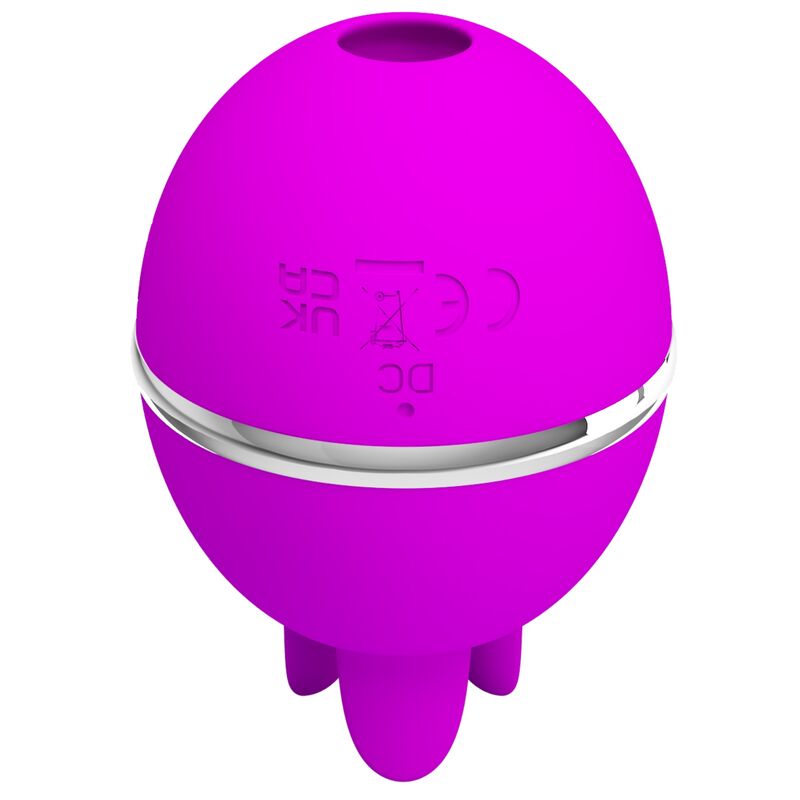 PRETTY LOVE - GEMINI BALL PURPLE ROUND SILICONE VIBRATOR - 2