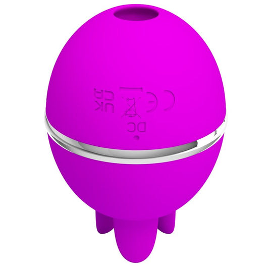 PRETTY LOVE - VIBRATEUR GEMINI BALL RONDE VIOLET EN SILICONE