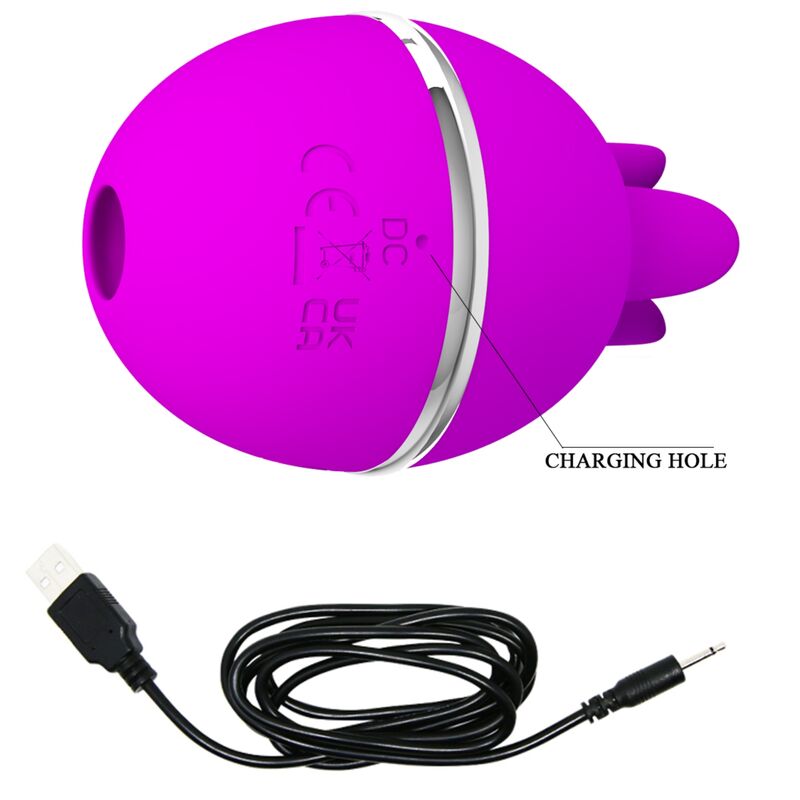 PRETTY LOVE - GEMINI BALL PURPLE ROUND SILICONE VIBRATOR - 6