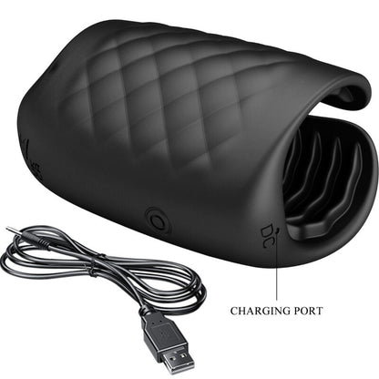 PRETTY LOVE - RECHARGEABLE VIBRATING GLAND MANUAL MASTURBATOR