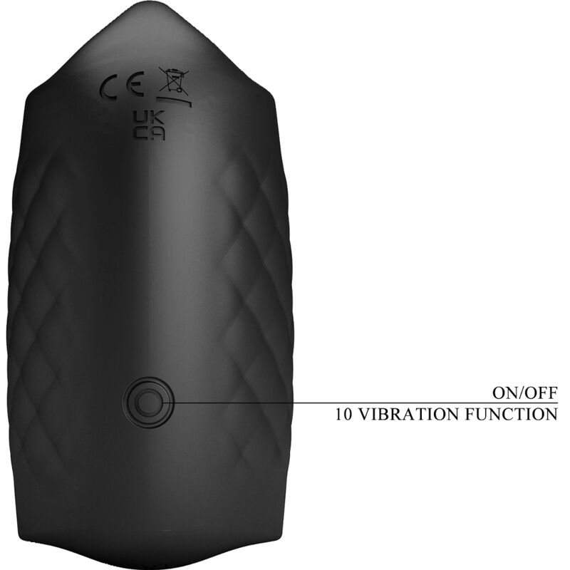 PRETTY LOVE - RECHARGEABLE VIBRATING GLAND MANUAL MASTURBATOR