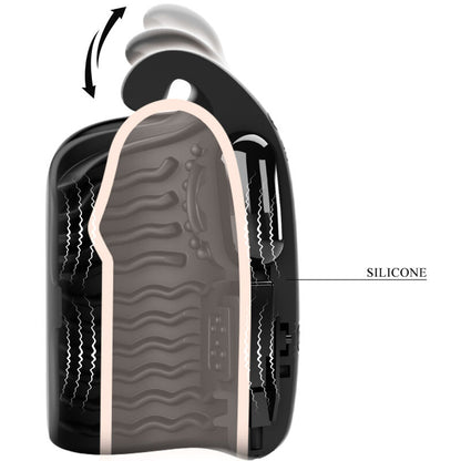 PRETTY LOVE - RECHARGEABLE VIBRATING GLAND MANUAL MASTURBATOR