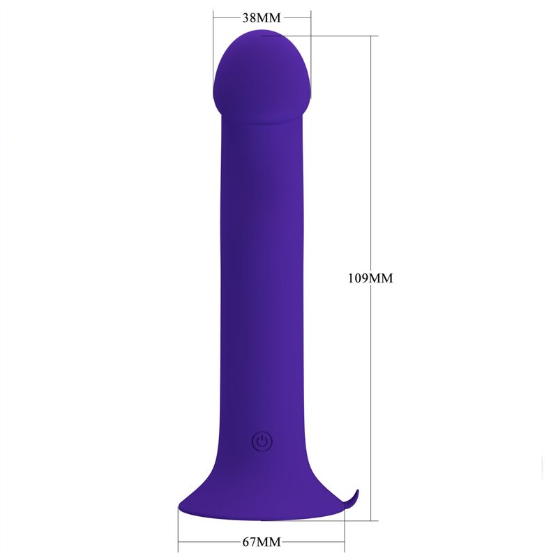 PRETTY LOVE - MURRAY YOUTH VIBRATING DILDO & RECHARGEABLE VIOLET - 4