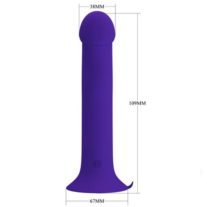 PRETTY LOVE - MURRAY YOUTH VIBRATING DILDO & RECHARGEABLE VIOLET - 4