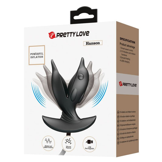 PRETTY LOVE - INFLATABLE & RECHARGEABLE DELFIN ANAL PLUG - 1