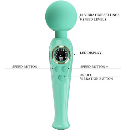 PRETTY LOVE - SKYLER GREEN WAND VIBRATOR - 7