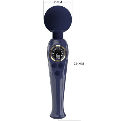 PRETTY LOVE - SKYLER VIBRATOR WAND BLUE - 5