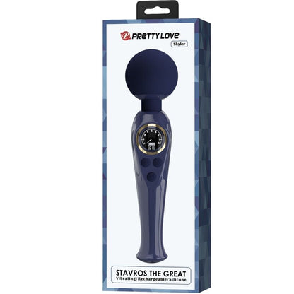 PRETTY LOVE - SKYLER VIBRATOR WAND BLUE - 8