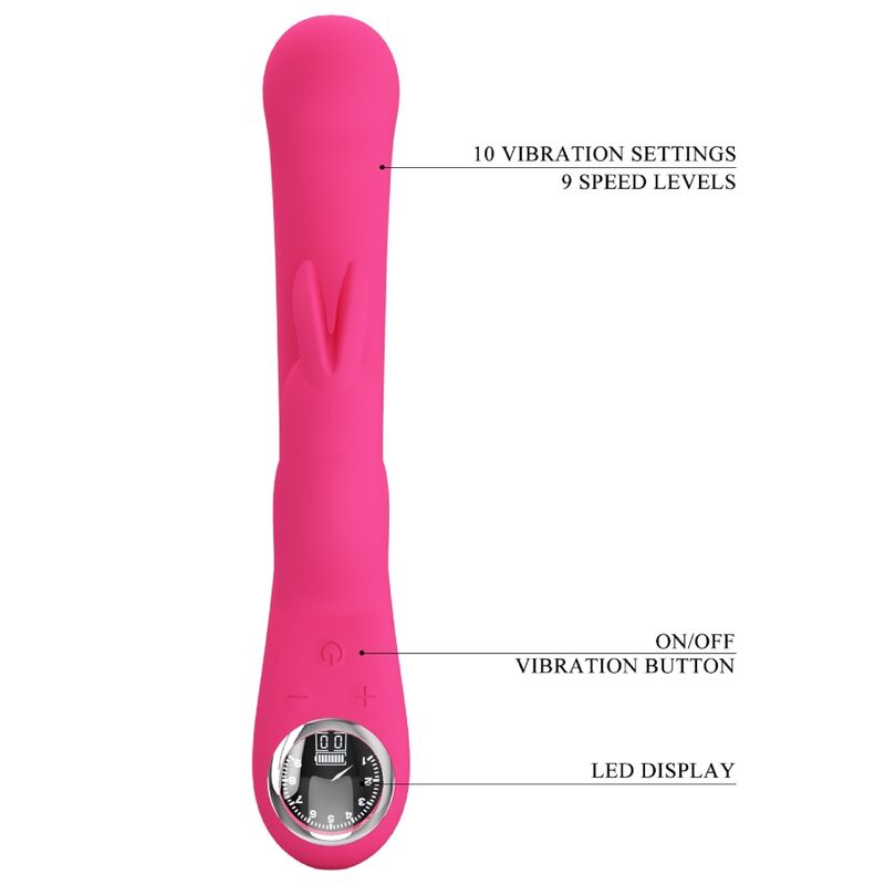 PRETTY LOVE - LAMAR RABBIT AND G-SPOT VIBRATOR PINK