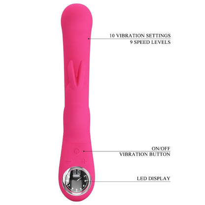 PRETTY LOVE - LAMAR RABBIT AND G-SPOT VIBRATOR PINK