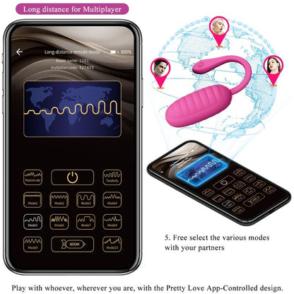 PRETTY LOVE - CATALINA PINK RECHARGEABLE VIBRATING EGG - 8