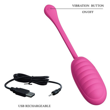 PRETTY LOVE - CATALINA PINK RECHARGEABLE VIBRATING EGG - 7