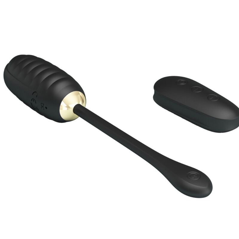 PRETTY LOVE - DOREEN LUXURY RECHARGEABLE VIBRATING EGG BLACK REMOTE CONTROL - 4