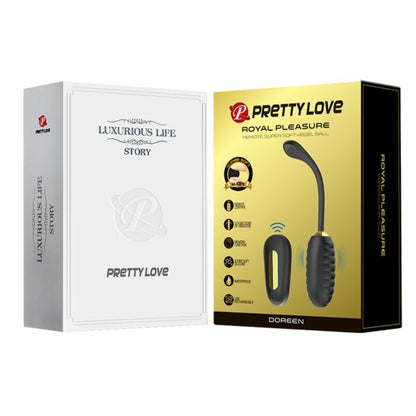 PRETTY LOVE - DOREEN LUXURY RECHARGEABLE VIBRATING EGG BLACK REMOTE CONTROL - 11