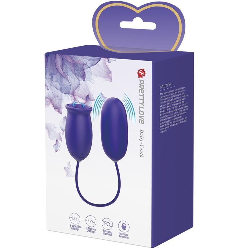 PRETTY LOVE - DAISY YOUTH VIOLET RECHARGEABLE VIBRATOR STIMULATOR - 6
