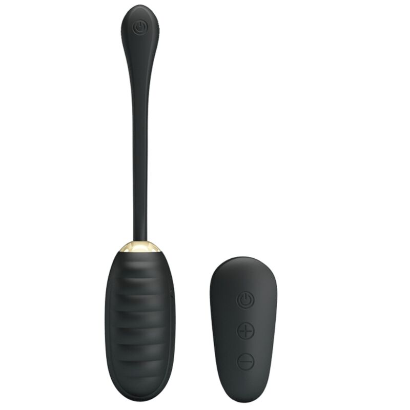 PRETTY LOVE - DOREEN LUXURY RECHARGEABLE VIBRATING EGG BLACK REMOTE CONTROL - 12
