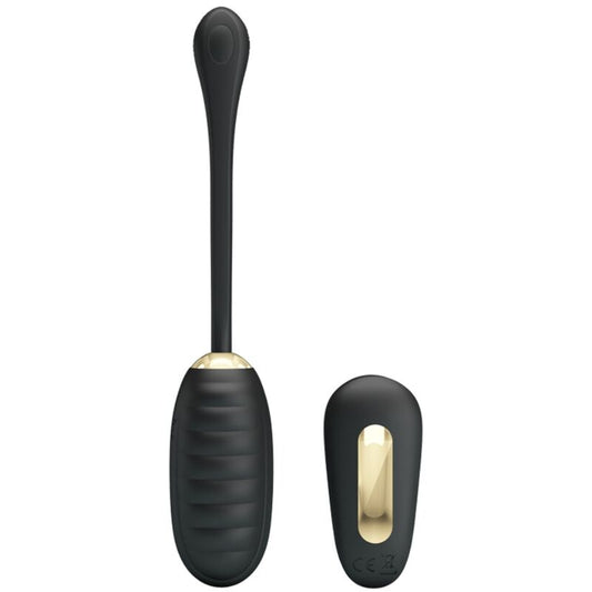 PRETTY LOVE - DOREEN LUXURY RECHARGEABLE VIBRATING EGG BLACK REMOTE CONTROL - 1