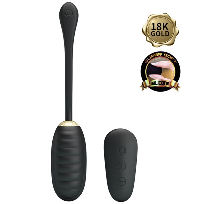 PRETTY LOVE - DOREEN LUXURY RECHARGEABLE VIBRATING EGG BLACK REMOTE CONTROL - 2