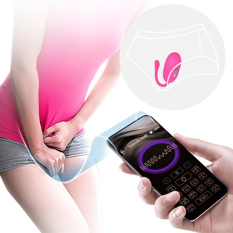 PRETTY LOVE - DOREEN RECHARGEABLE VIBRATING EGG MAGENTA REMOTE CONTROL - 5