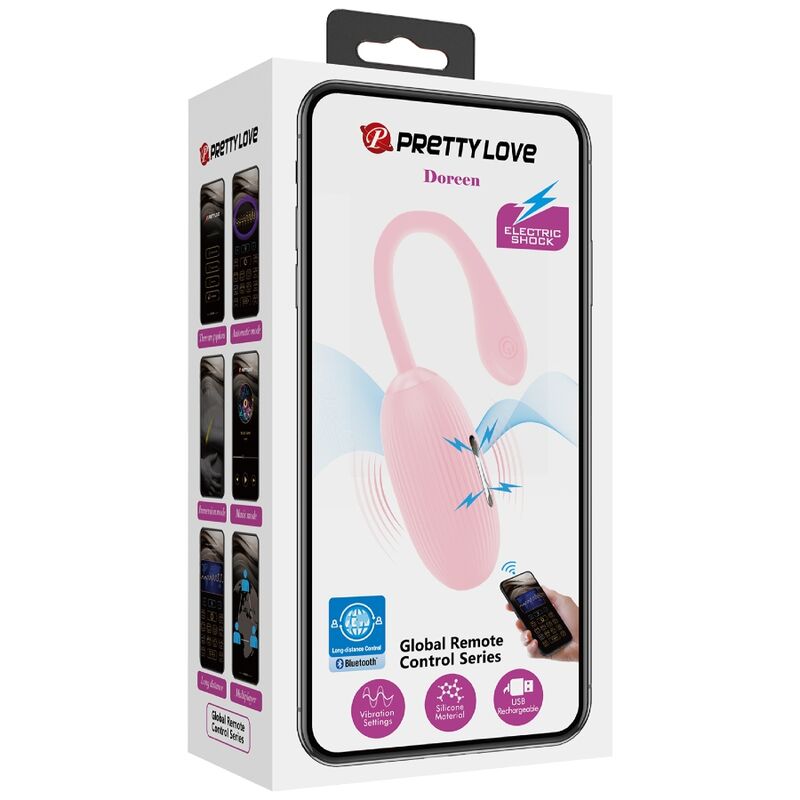 PRETTY LOVE - DOREEN PINK RECHARGEABLE VIBRATING EGG - 12