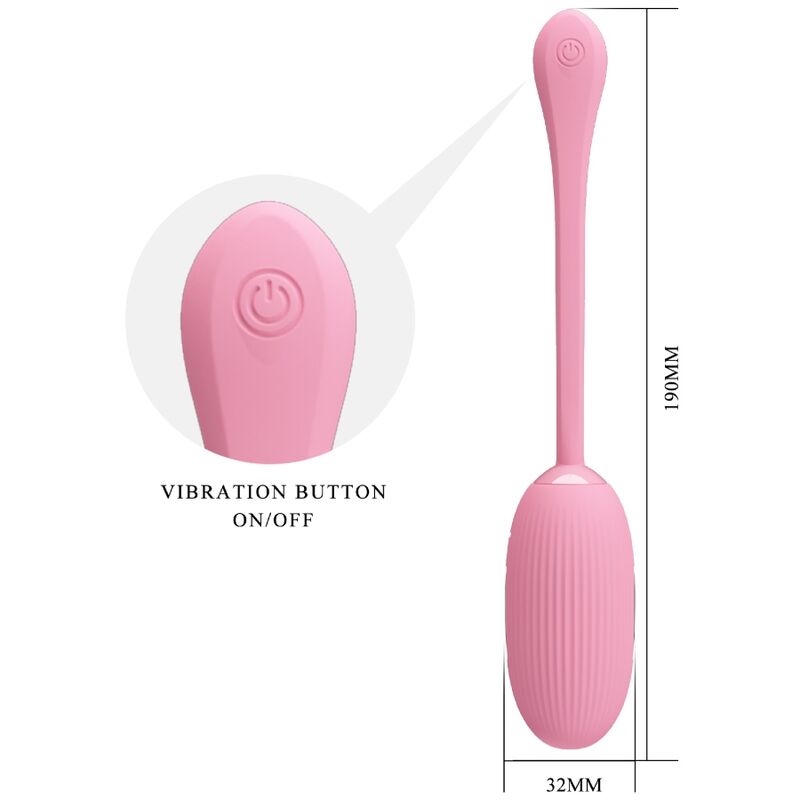 PRETTY LOVE - DOREEN PINK RECHARGEABLE VIBRATING EGG - 6