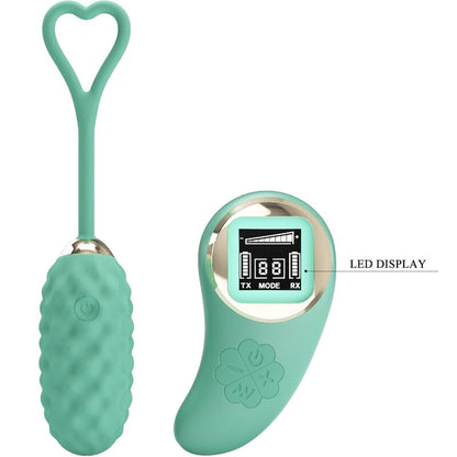 PRETTY LOVE - VIBRATING EGG WITH REMOTE CONTROL GREEN VIVIAN