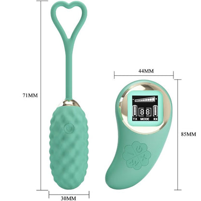 PRETTY LOVE - VIBRATING EGG WITH REMOTE CONTROL GREEN VIVIAN