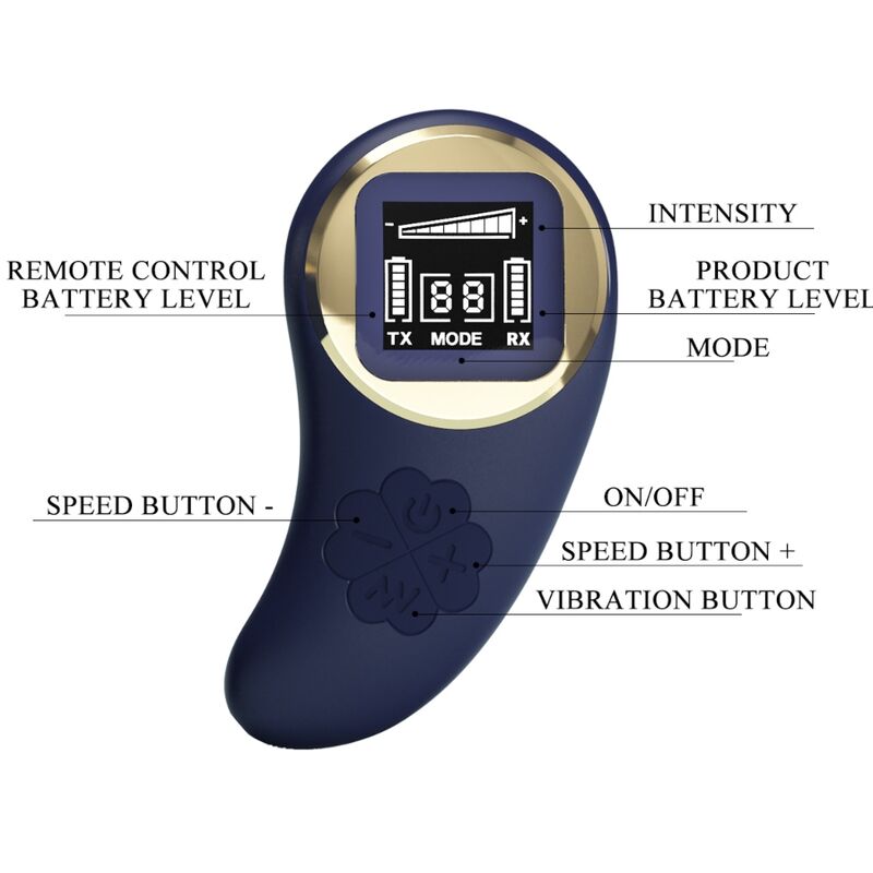 PRETTY LOVE - VIVIAN BLUE REMOTE CONTROL VIBRATING EGG - 6