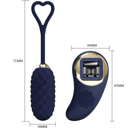 PRETTY LOVE - VIVIAN BLUE REMOTE CONTROL VIBRATING EGG - 5