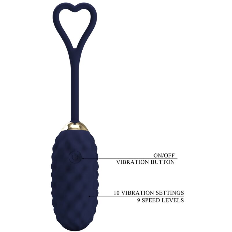 PRETTY LOVE - VIVIAN BLUE REMOTE CONTROL VIBRATING EGG - 3