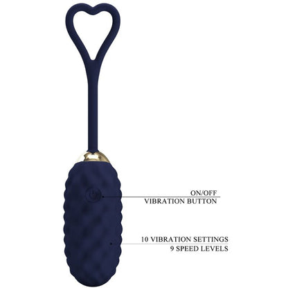 PRETTY LOVE - VIVIAN BLUE REMOTE CONTROL VIBRATING EGG - 3